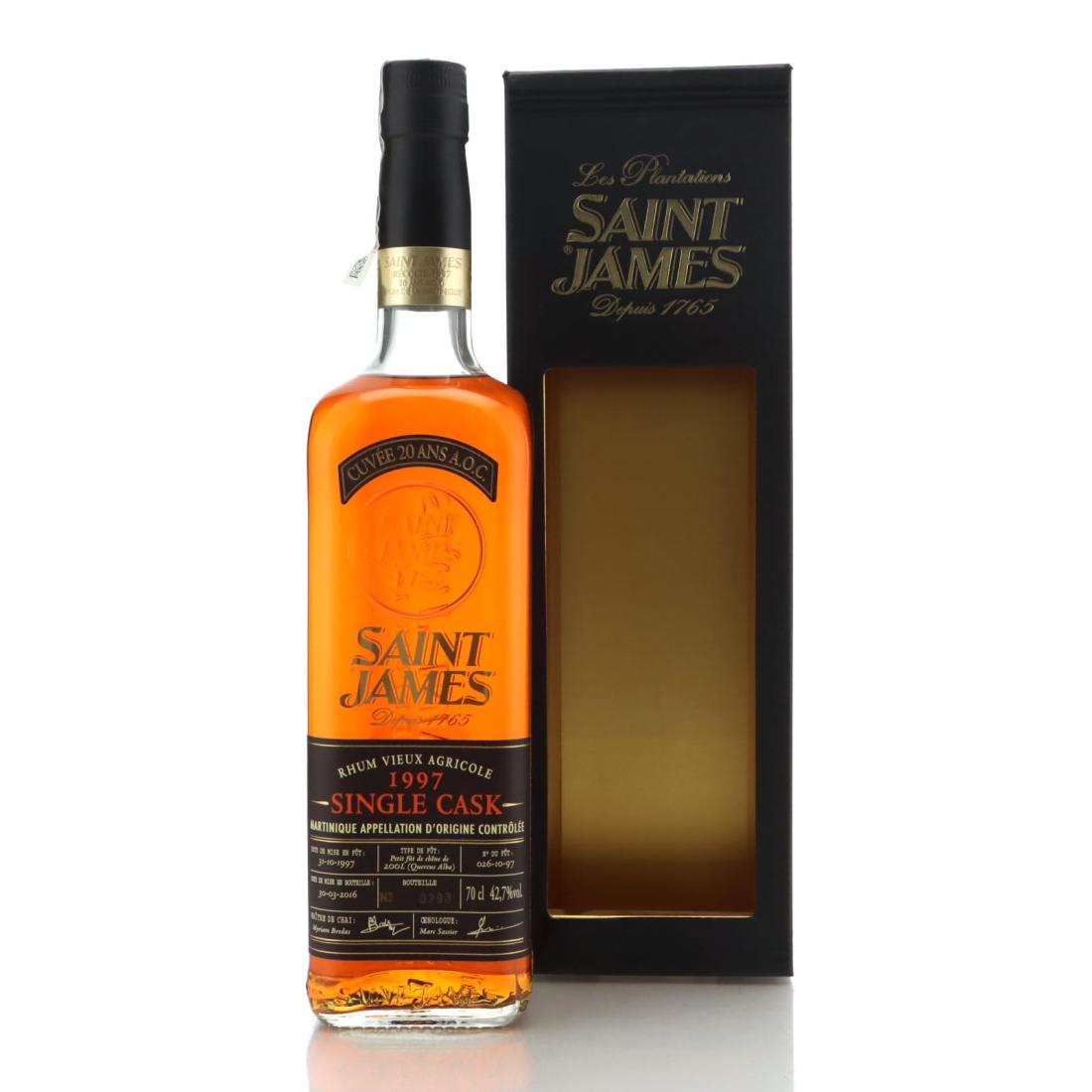 Image for Saint James 1997 Single Cask Cuvee 20 Ans A.O.C.