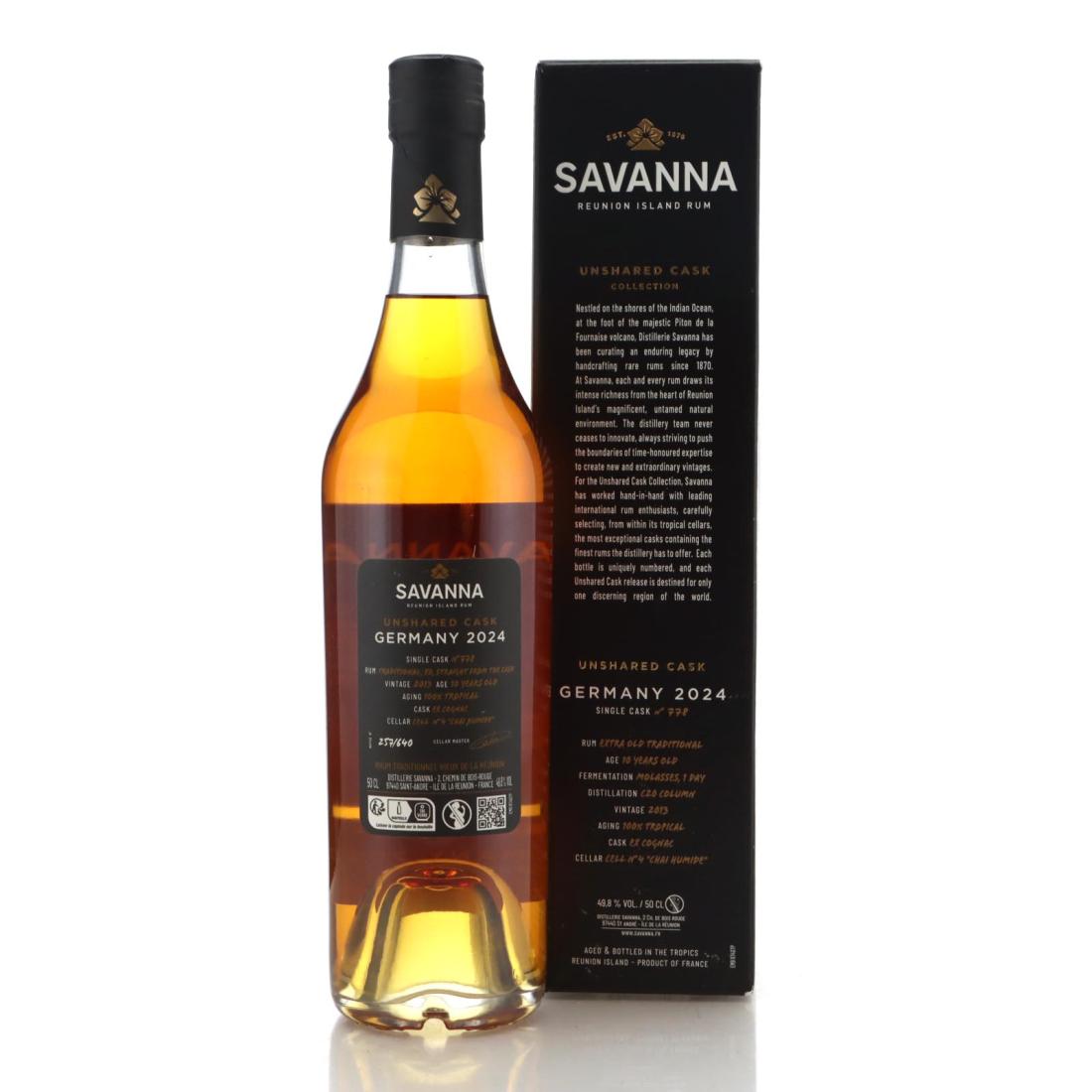Image for Savanna 2013 Unshared Cask 10 Year Old Rhum Traditionnel