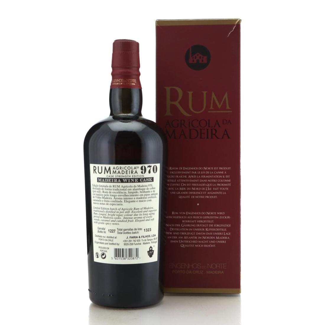 Image for Porta da Cruz 970 Rum Agricola da Madeira 15 Year Old - Batch L31521