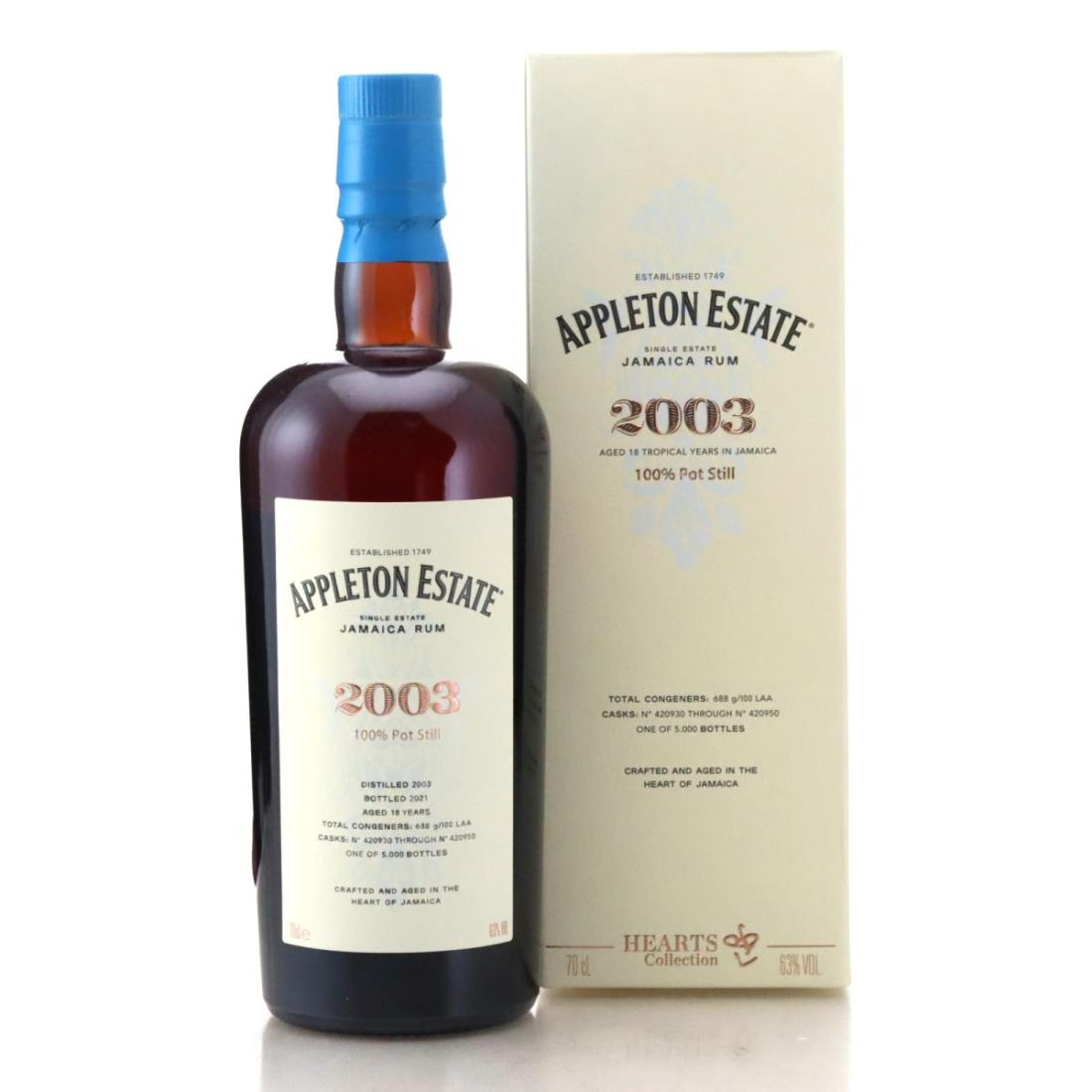 Image for Appleton Estate 2003 Hearts Collection 18 Year Old