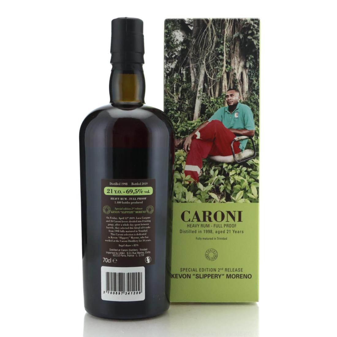 Image for Caroni 1998 Full Proof 21 Year Old Heavy - Kevon 'Slippery' Moreno