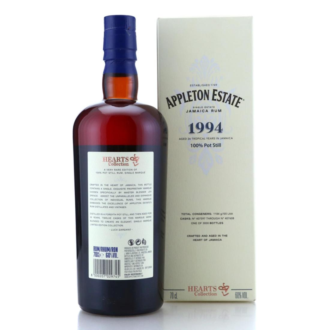 Image for Appleton Estate 1994 Hearts Collection 26 Year Old
