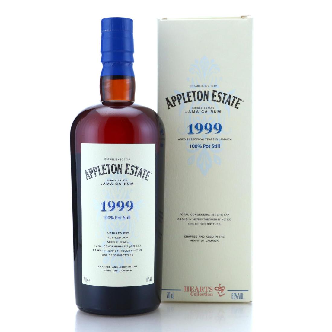 Image for Appleton Estate 1999 Hearts Collection 21 Year Old
