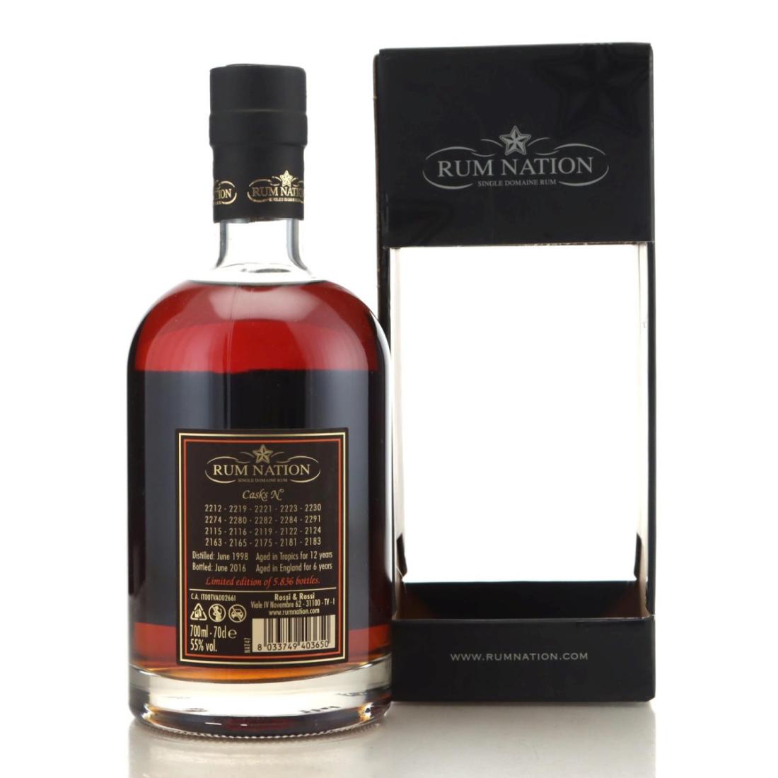 Image for Caroni 1998 Rum Nation 18 Year Old