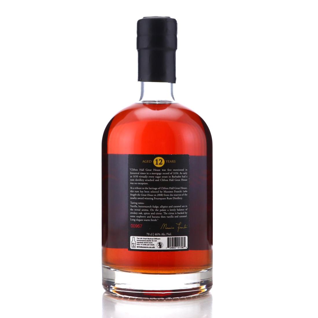 Image for Foursquare Clifton Hall Great House 12 Year Old