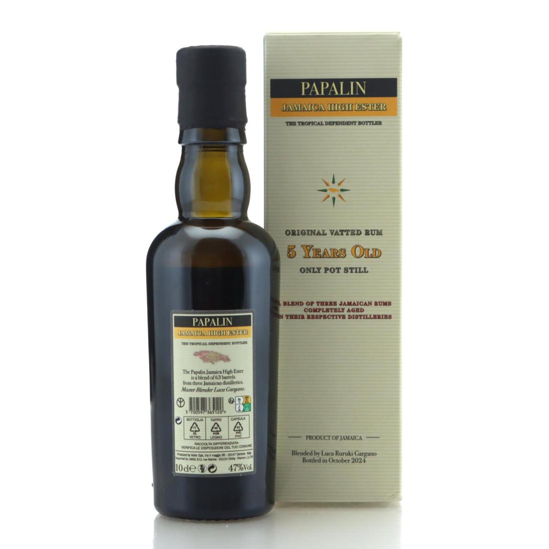 Image for Papalin Jamaica High Ester 5 Year Old Original Vatted Rum