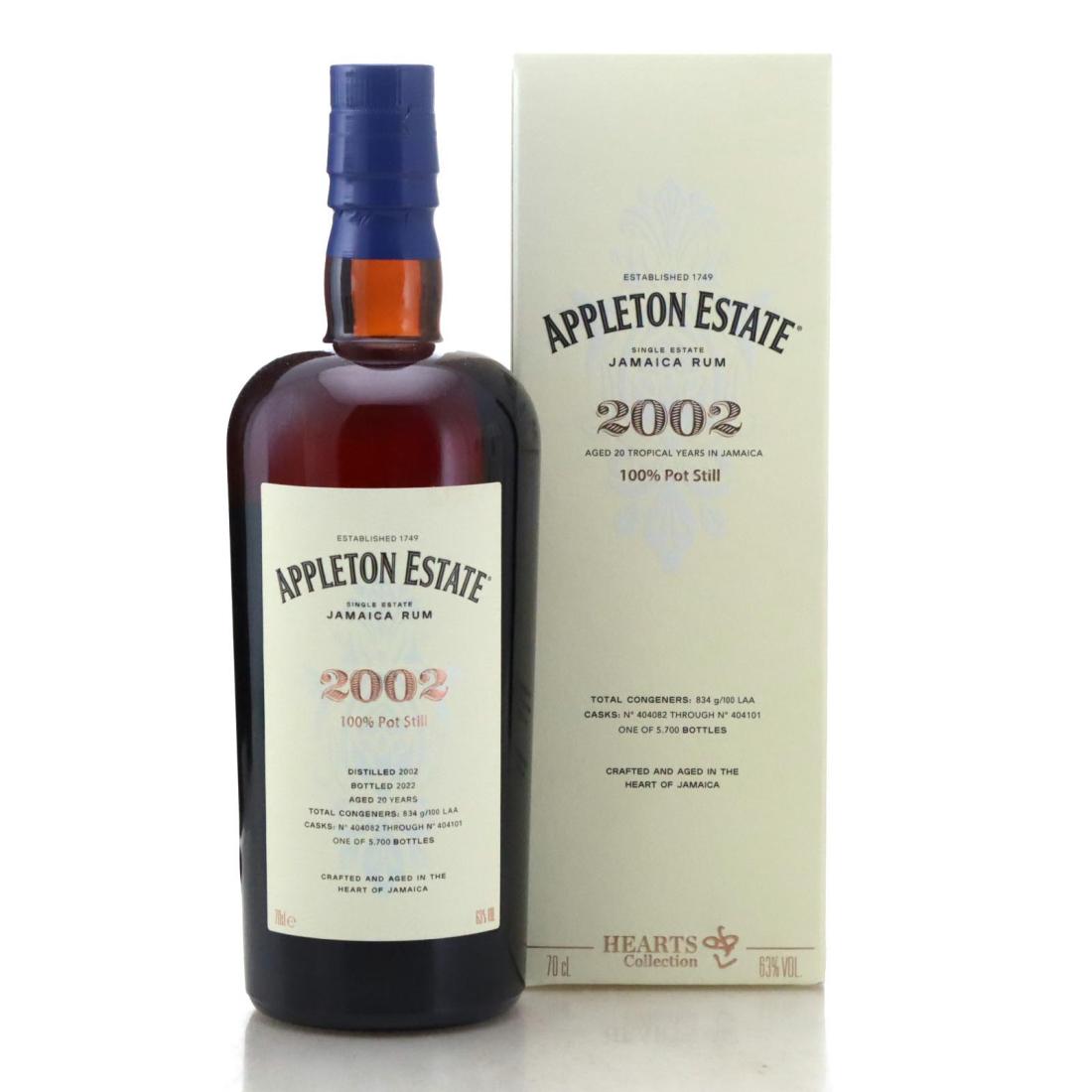 Image for Appleton Estate 2002 Hearts Collection 20 Year Old