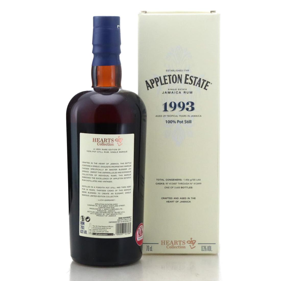 Image for Appleton Estate 1993 Hearts Collection 29 Year Old