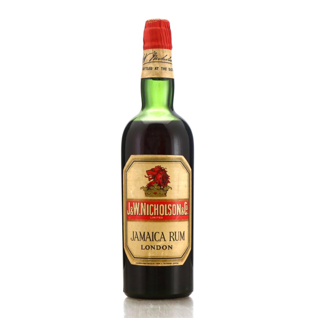 J&W Nicholson & Co. Jamaica Rum circa