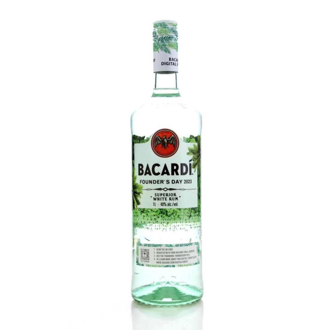 Image for Bacardi Carta Blanca Founder's Day 2023 Litre - Digital Forest