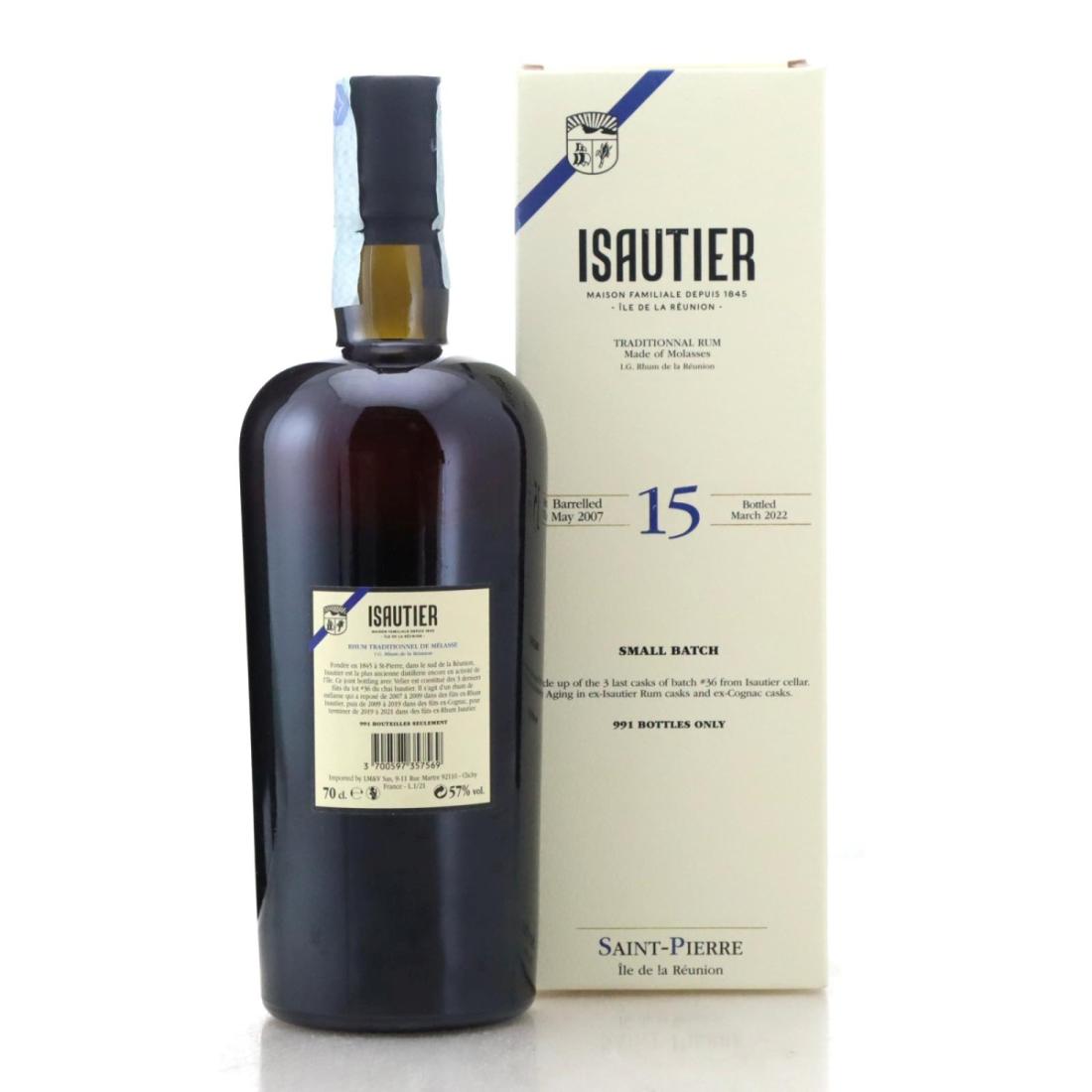Image for Isautier 2007 Small Batch 15 Year Old Lot #36