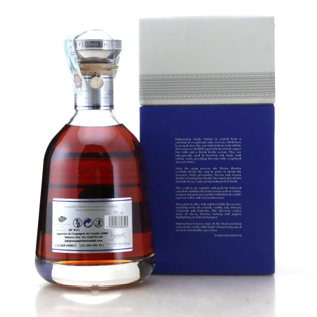 Image for Diplomático 2002 Single Vintage