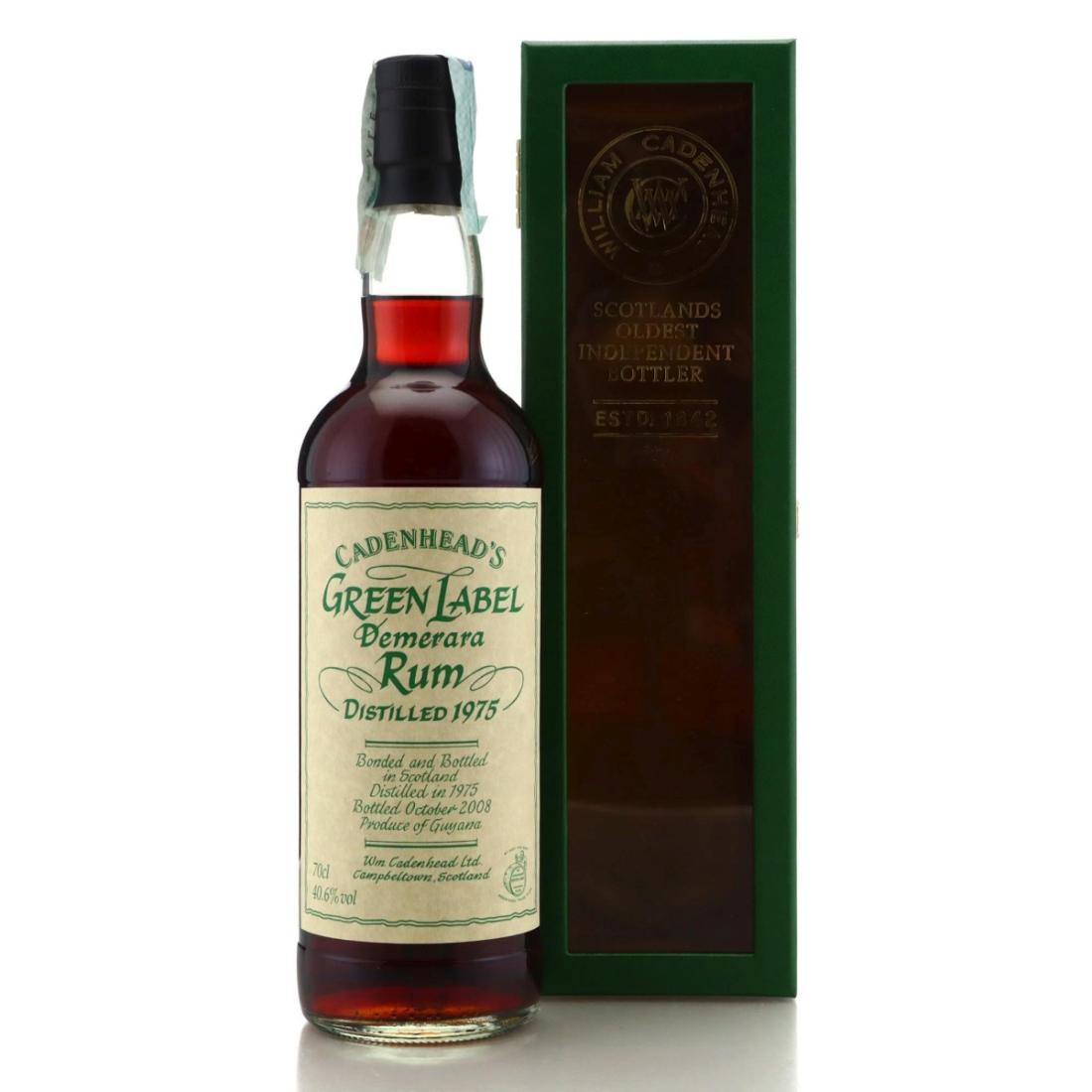 Image for Cadenhead's Green Label 1975 Demerara Rum