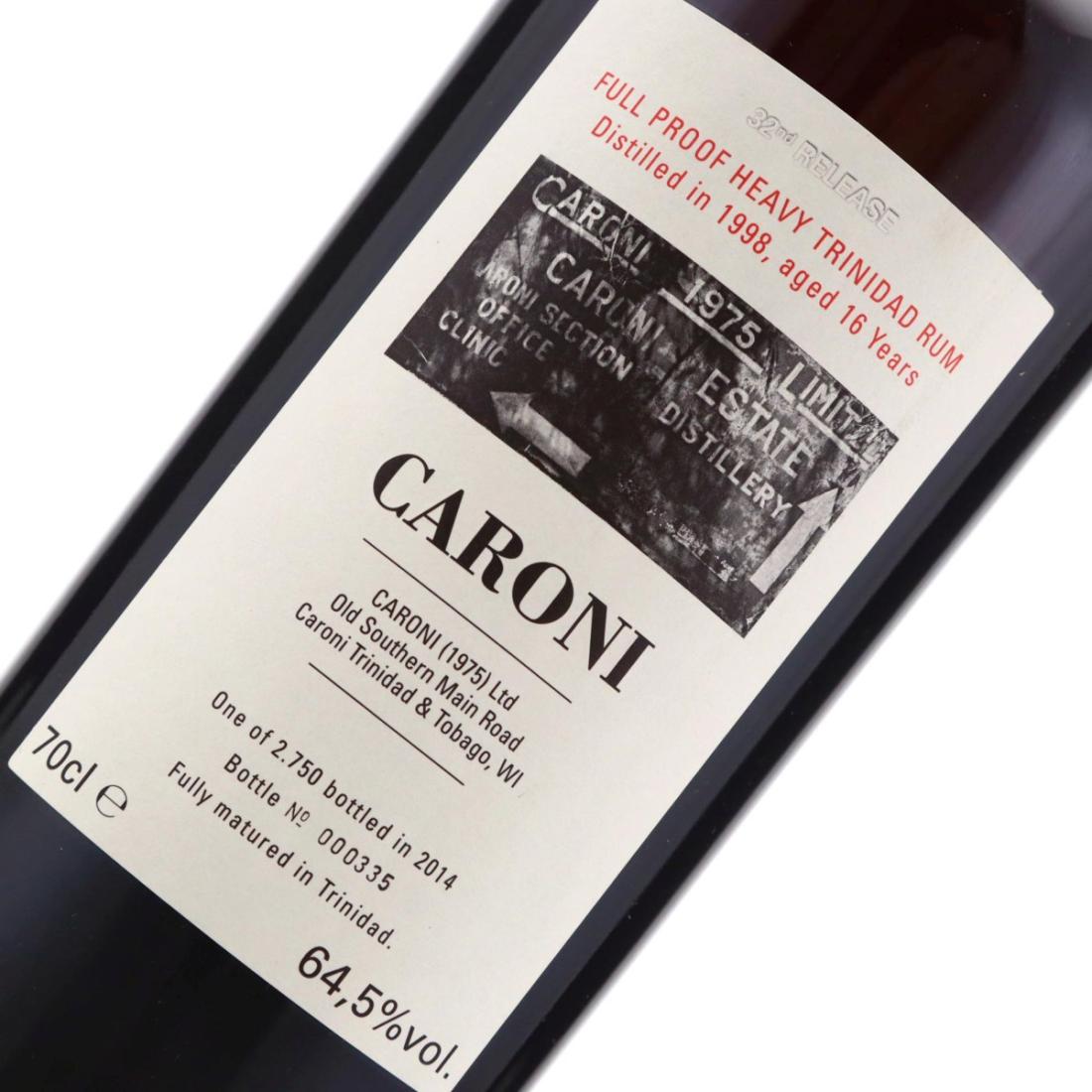 Image for Caroni 1998 Full Proof 16 Year Old Heavy