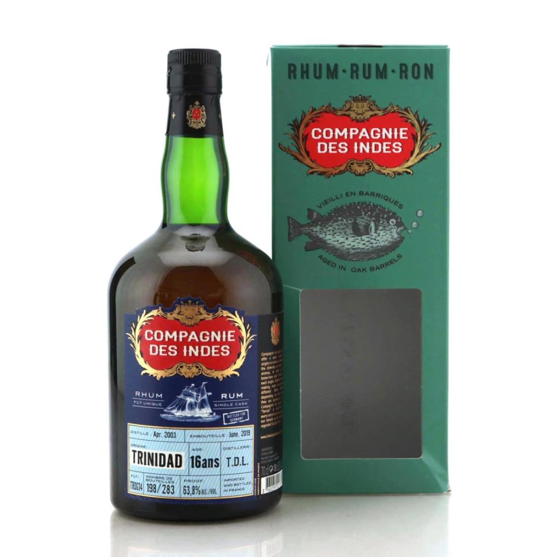 Image for Trinidad Distillers 2003 Compagnie des Indes 16 Year Old