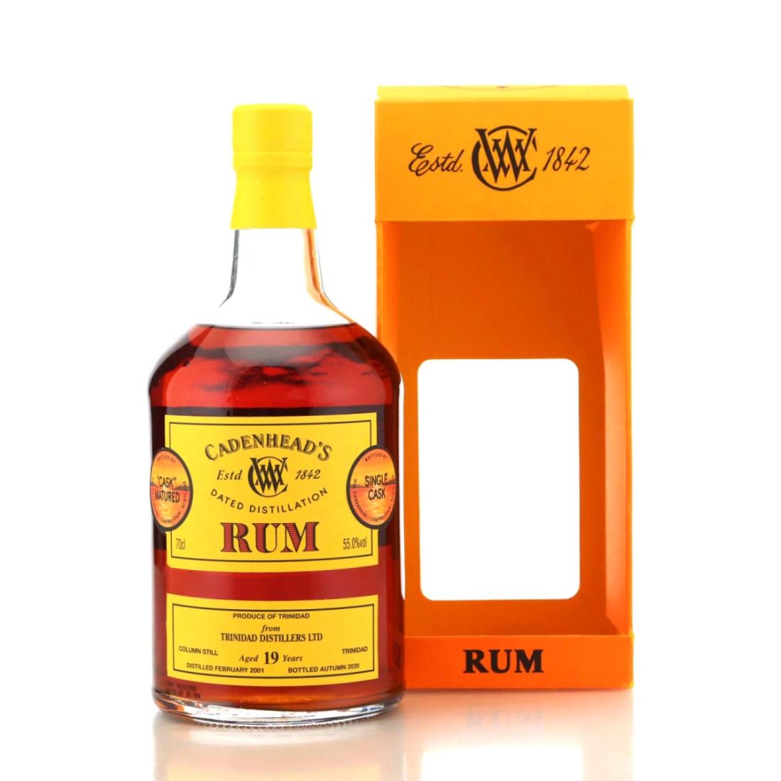 Image for Trinidad Distillers 2001 Cadenhead's Dated Distillation 19 Year Old