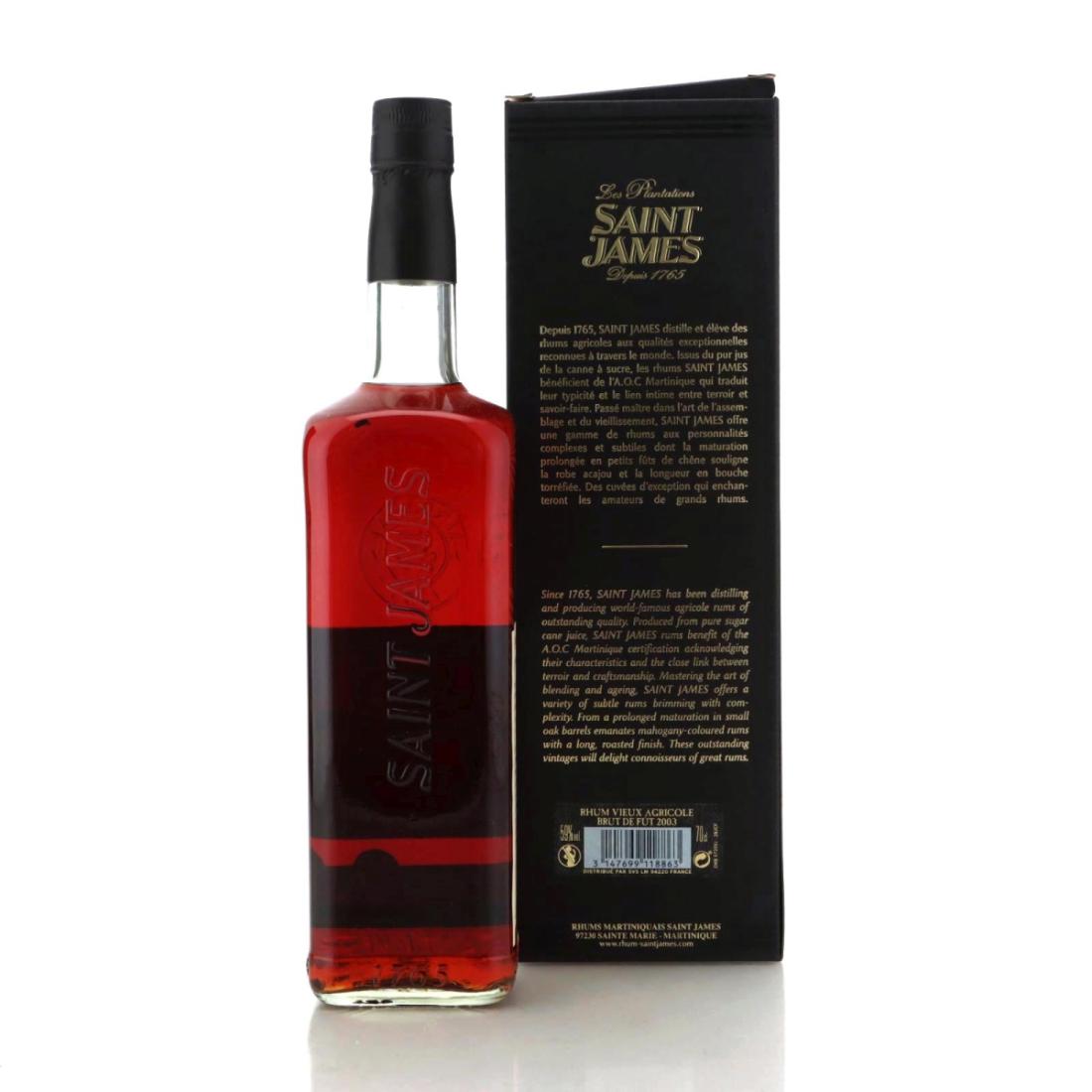 Image for Saint James 2003 Brut de Fût Rhum Vieux
