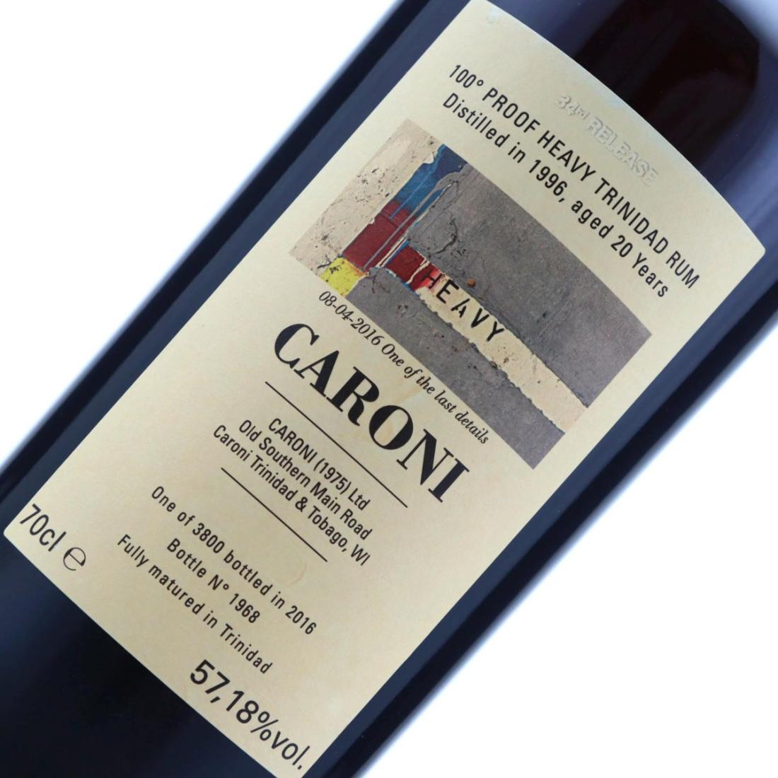 Image for Caroni 1996 100° Proof 20 Year Old Heavy