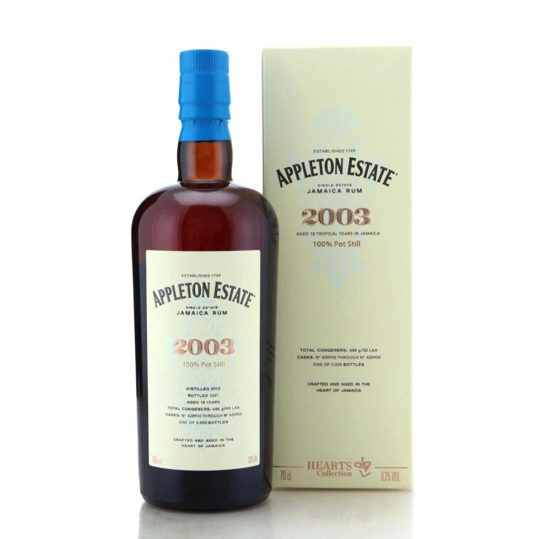 Image for Appleton Estate 2003 Hearts Collection 18 Year Old