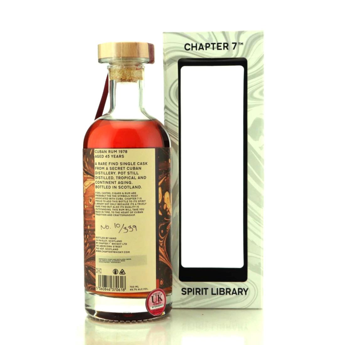 Image for Cuban Rum 1978 Spirit Library 45 Year Old - Volume I