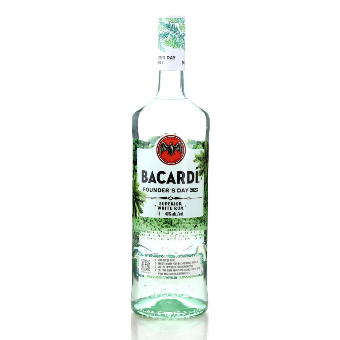 Image for Bacardi Carta Blanca Founder's Day 2023 Litre - Digital Forest