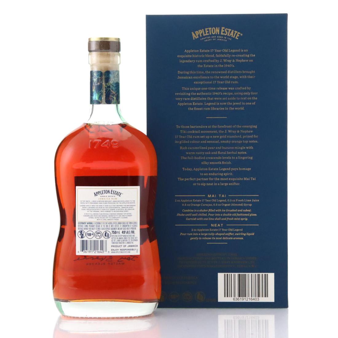 Image for Appleton Estate 2005 Legend 17 Year Old