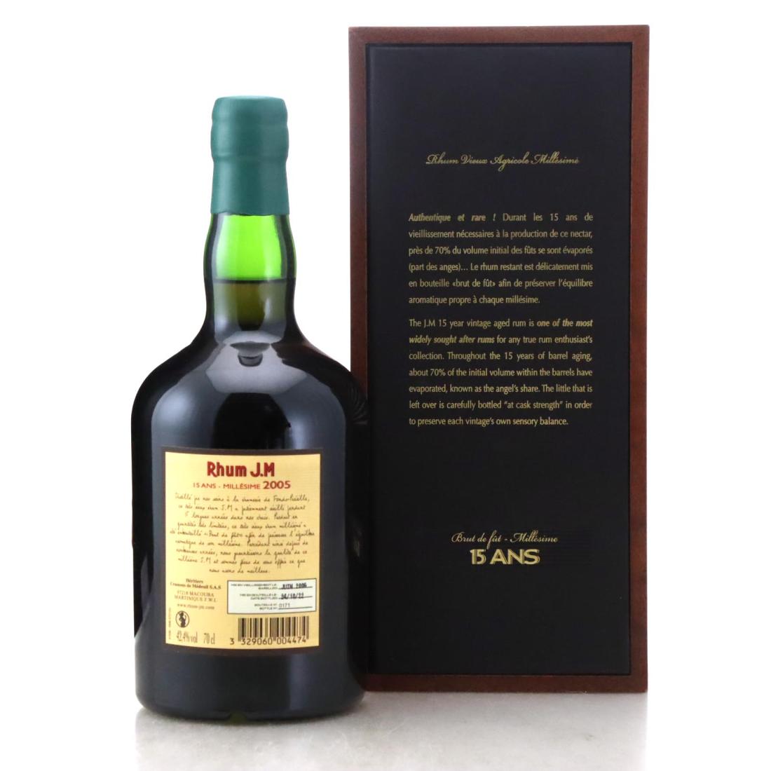Image for Rhum J.M 2005 15 Year Old Rhum Viex