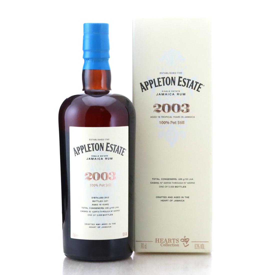 Image for Appleton Estate 2003 Hearts Collection 18 Year Old