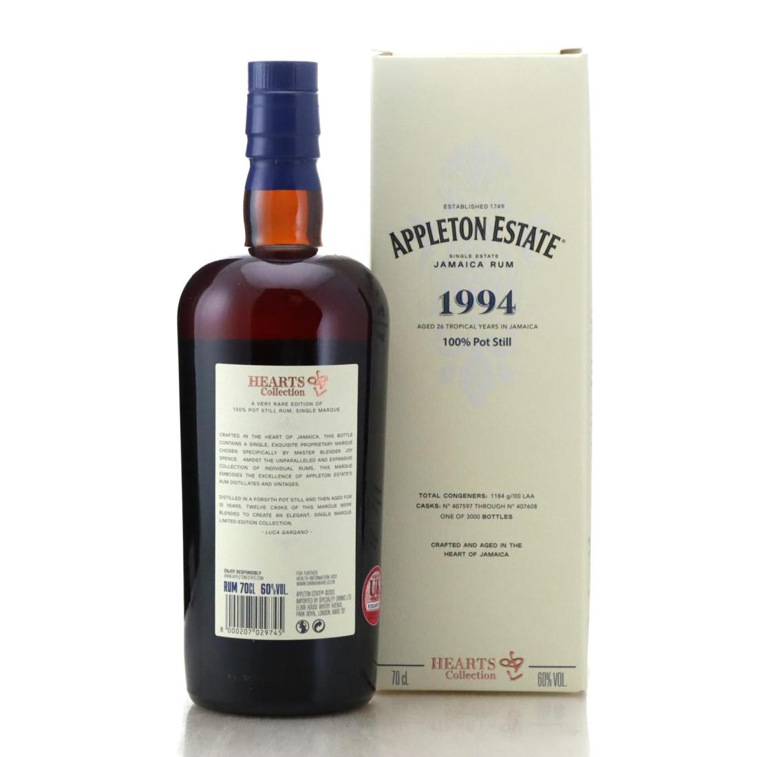 Image for Appleton Estate 1994 Hearts Collection 26 Year Old