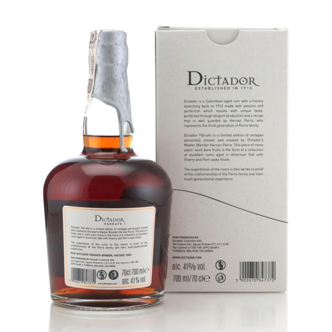 Image for Dictador 2003 Párrafo I 19 Year Old 