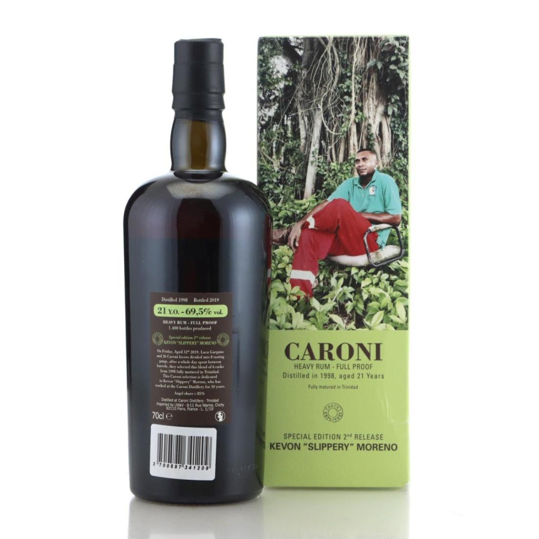 Image for Caroni 1998 Full Proof 21 Year Old Heavy - Kevon 'Slippery' Moreno