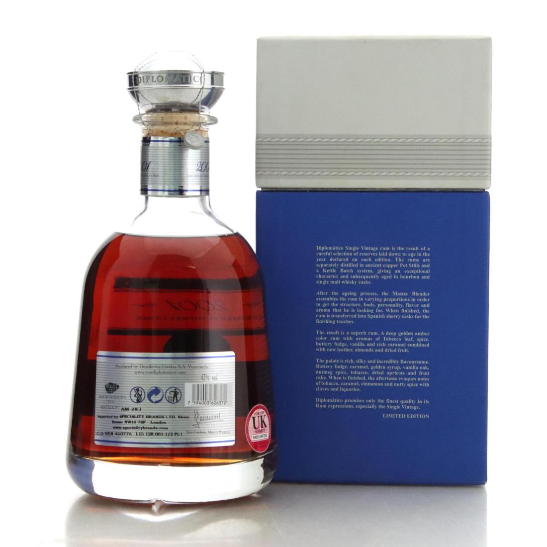 Image for Diplomatico 2001 Sherry Cask Finish