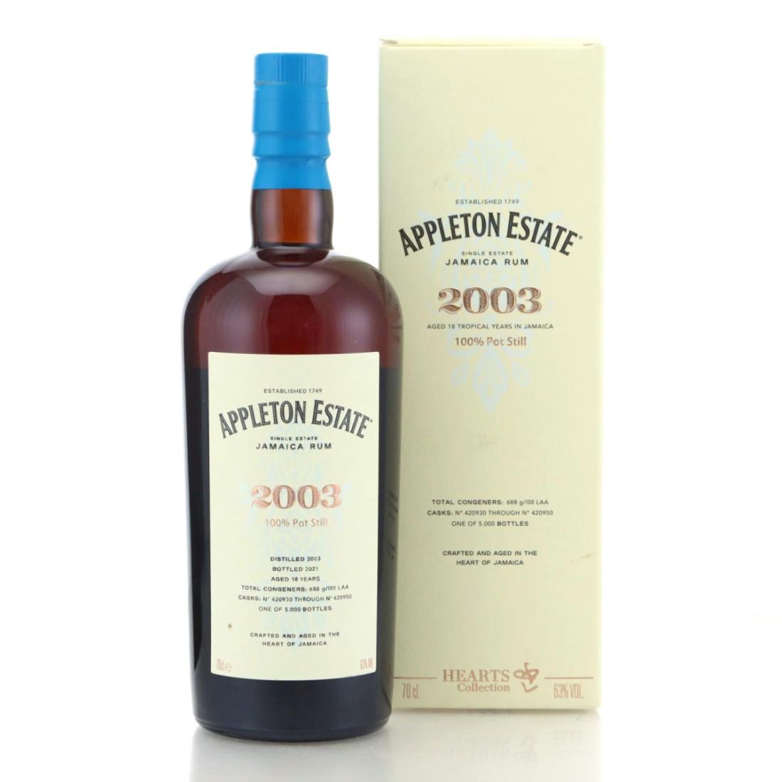 Image for Appleton Estate 2003 Hearts Collection 18 Year Old