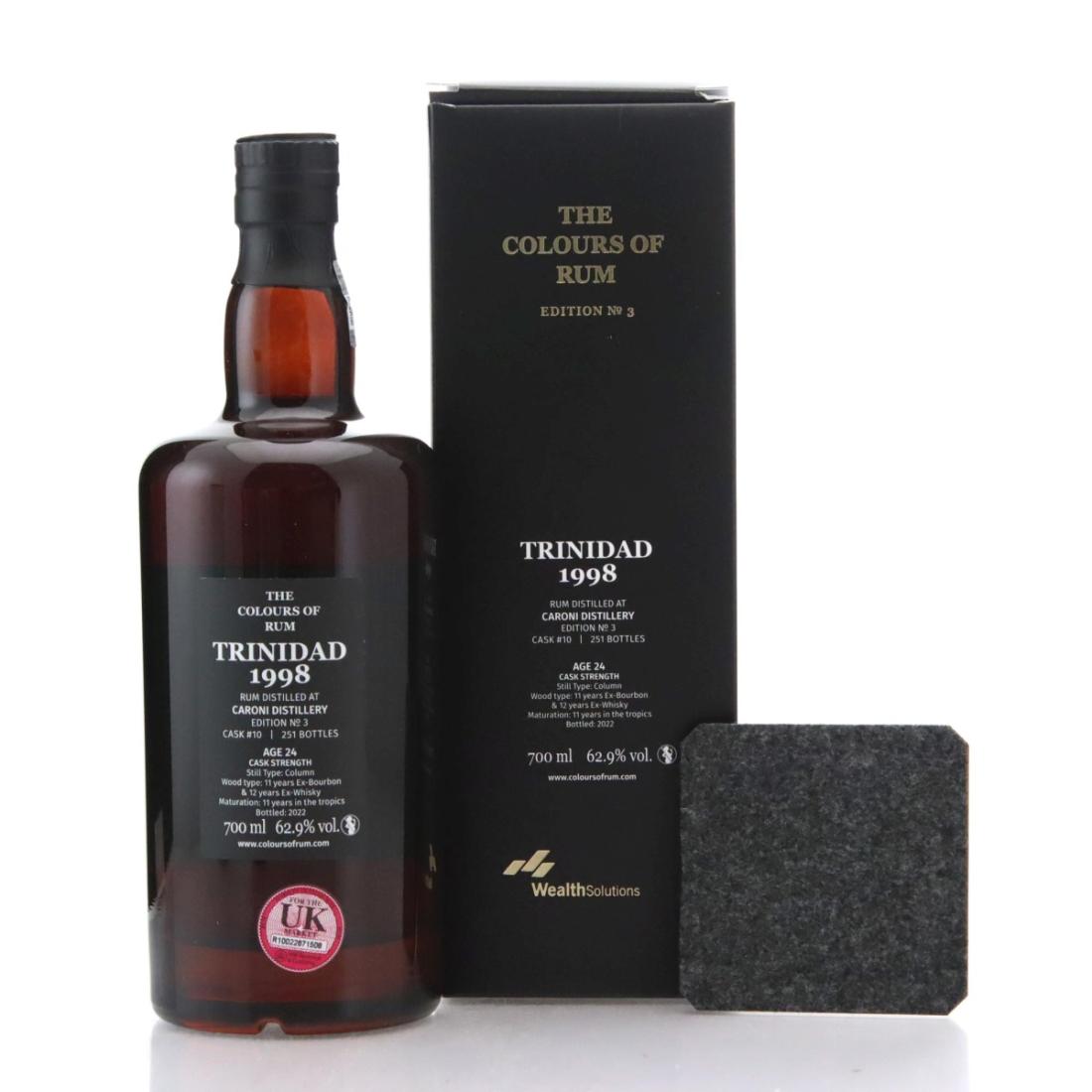 Image for Caroni 1998 The Colours of Rum 24 Year Old