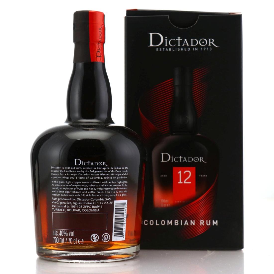 Image for Dictador 12 Year Old Rum