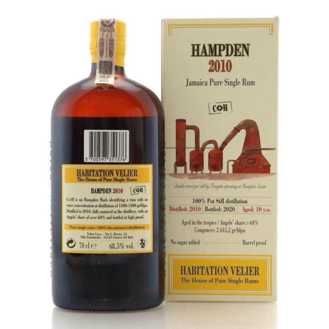 Image for Hampden C<>H 2010 Habitation Velier 10 Year Old