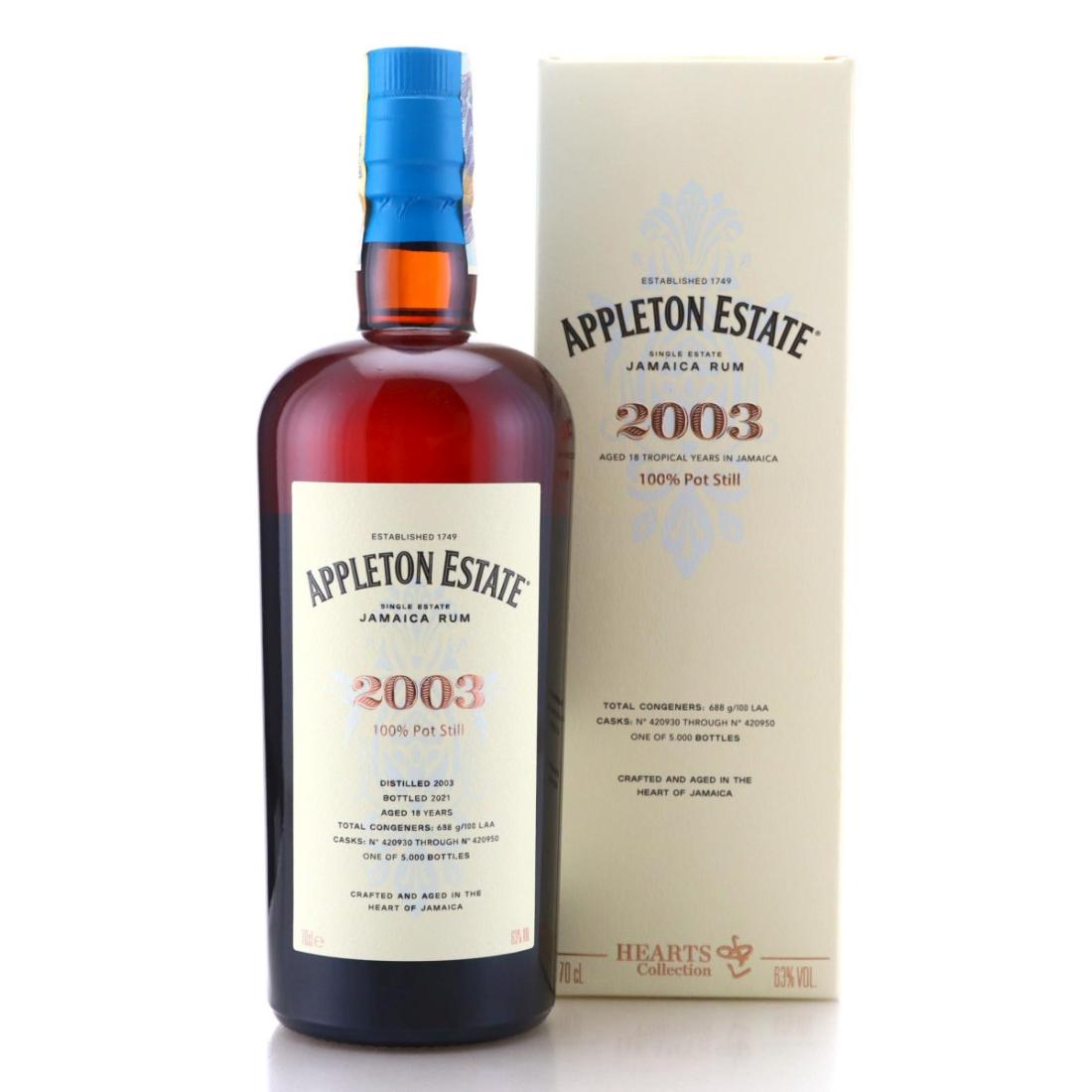 Image for Appleton Estate 2003 Hearts Collection 18 Year Old
