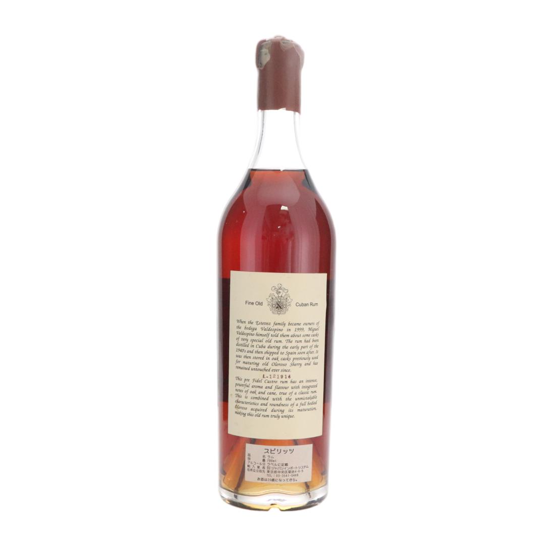 Legend of Cuban Rum pre-1962 Solera