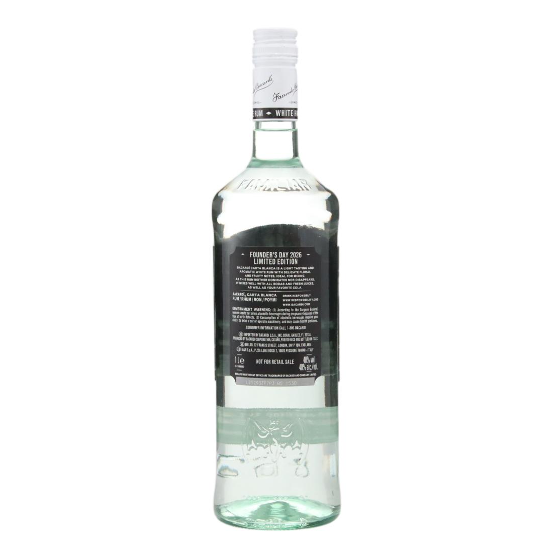 Bacardi Superior Carta Blanca Limited Edition Litre