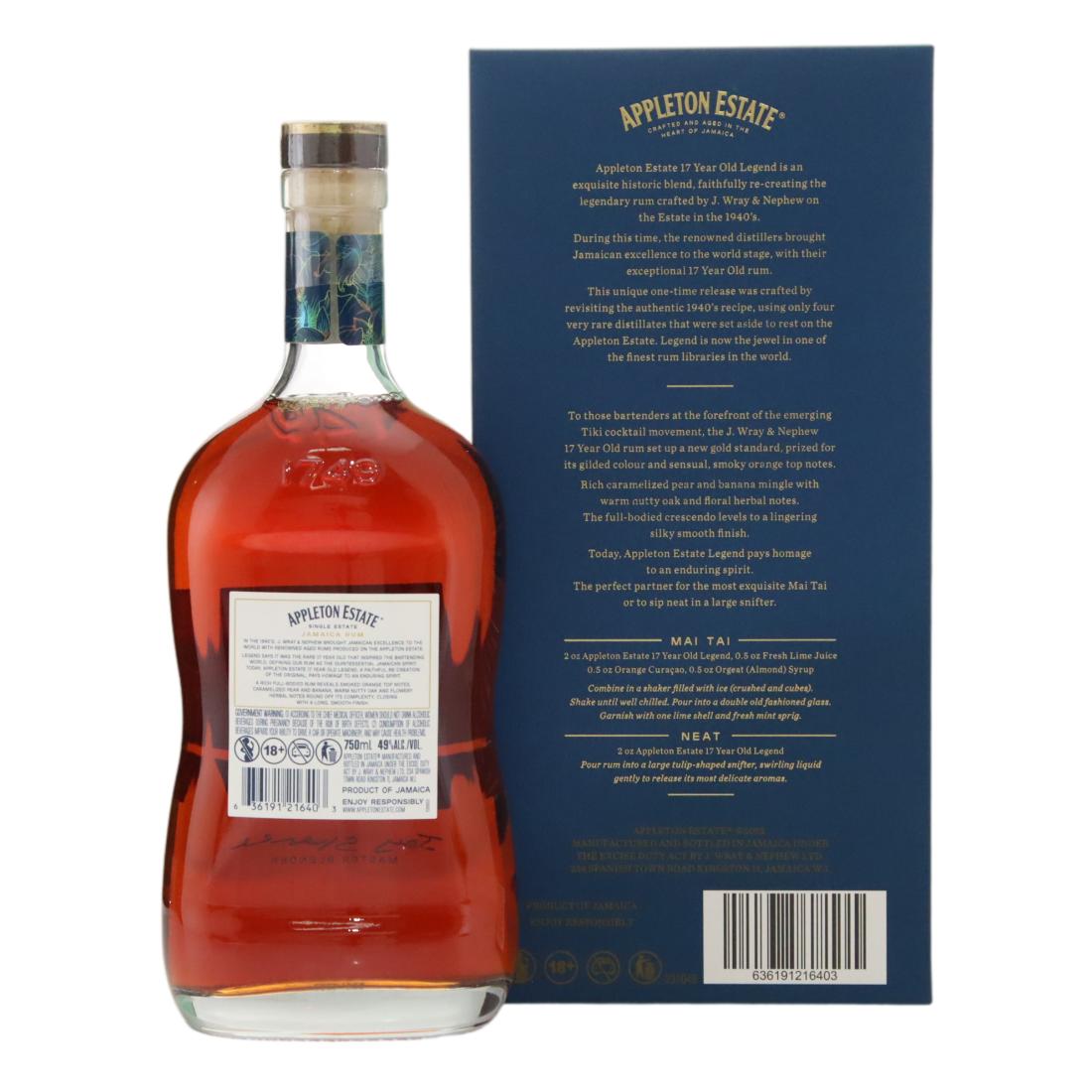 Appleton Estate 2005 Legend 17 Year Old