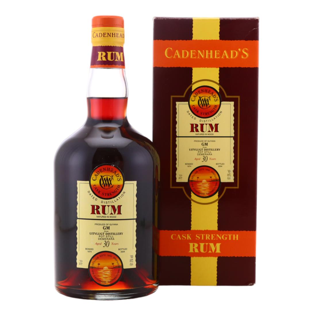 Uitvlugt GM 1974 Cadenhead's Dated Distillation 30 Year Old
