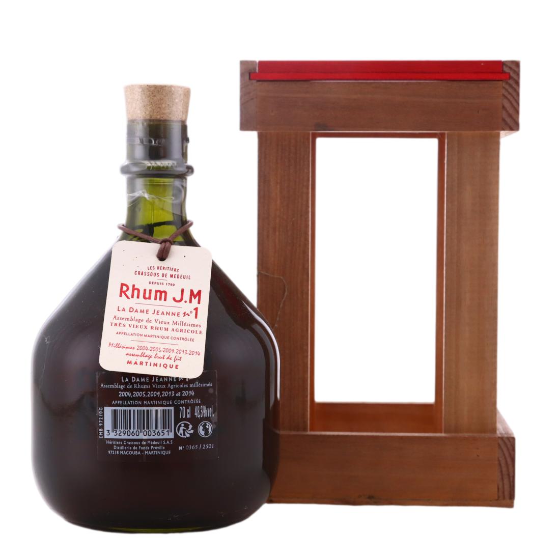 Rhum J.M La Dame Jeanne No.1