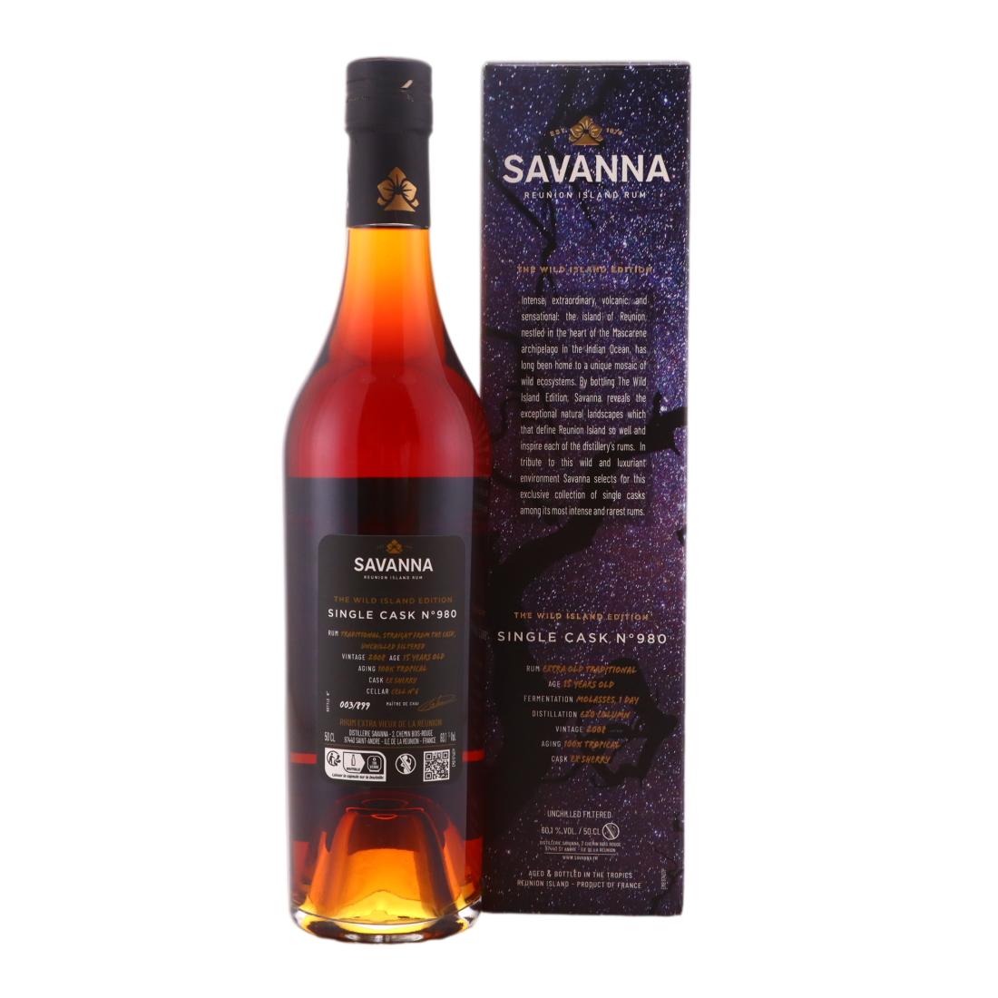 Savanna 2008 The Wild Island Edition 15 Year Old Rhum Traditionnel