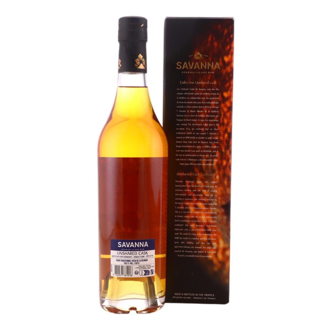 Savanna Unshared Cask 6 Year Old Rhum Traditionnel