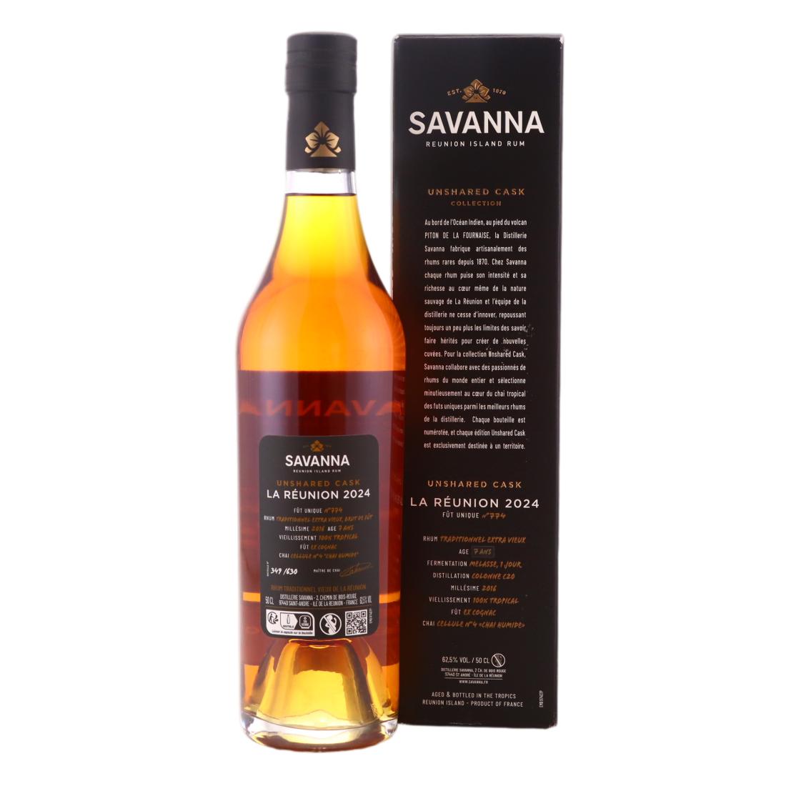 Savanna 2016 Unshared Cask 7 Year Old Rhum Traditionnel - La Réunion 2024