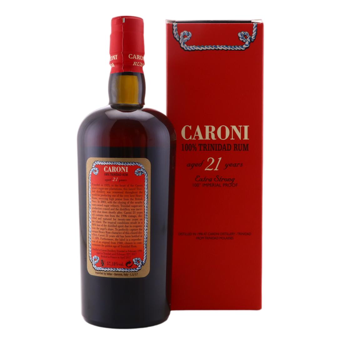 Caroni 1996 100% Trinidad Rum 21 Year Old