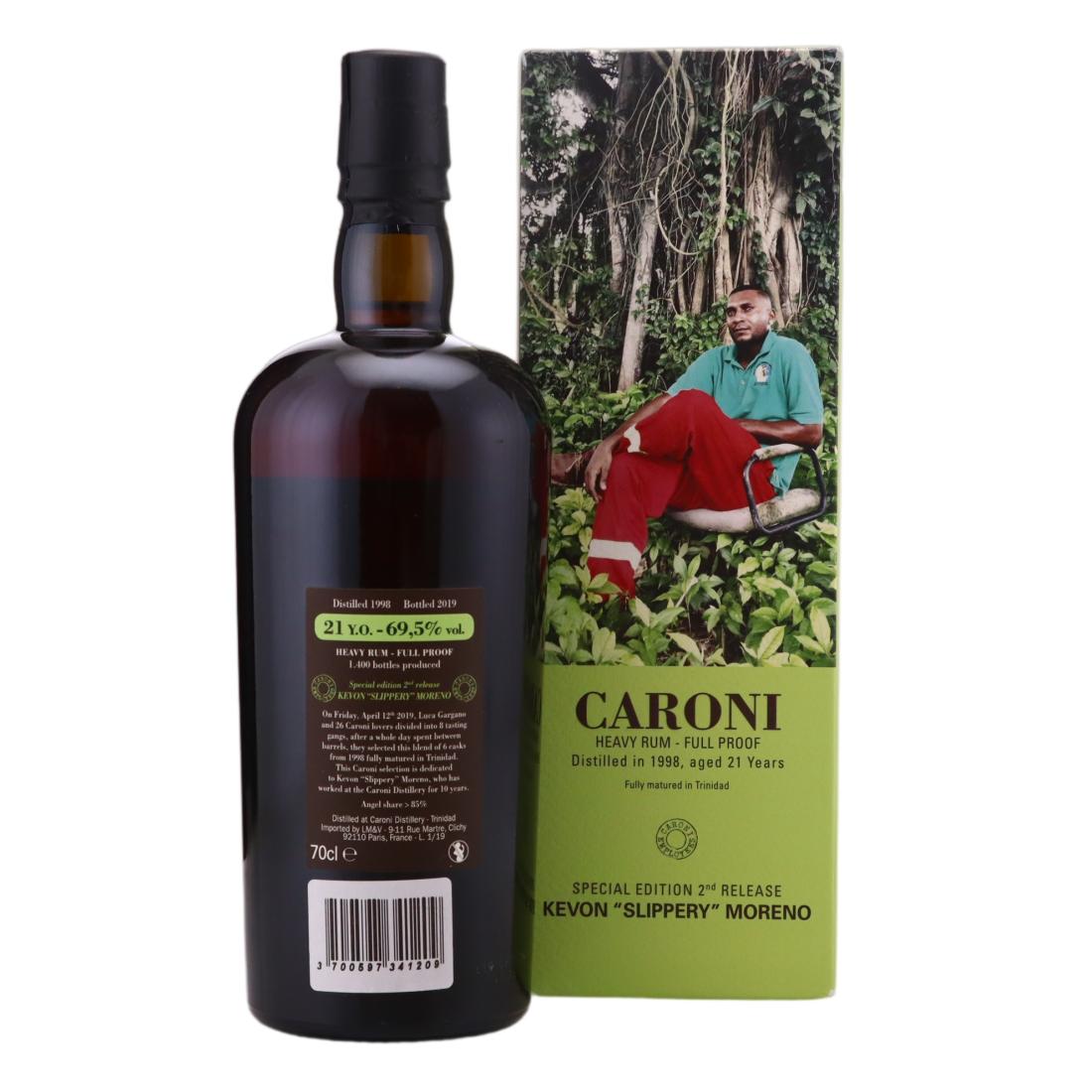Caroni 1998 Full Proof 21 Year Old Heavy - Kevon 'Slippery' Moreno