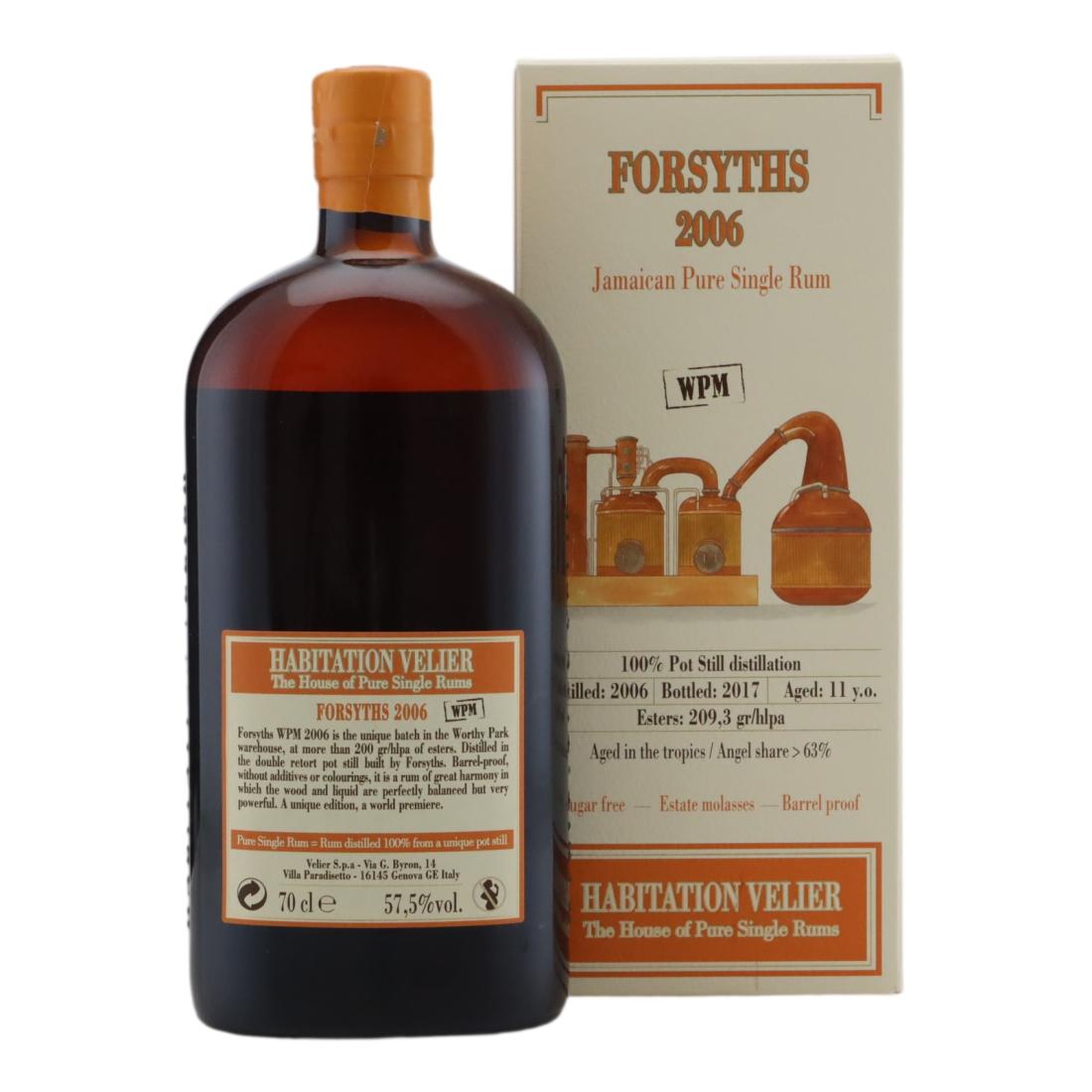 Forsyths WPM 2006 Habitation Velier 11 Year Old