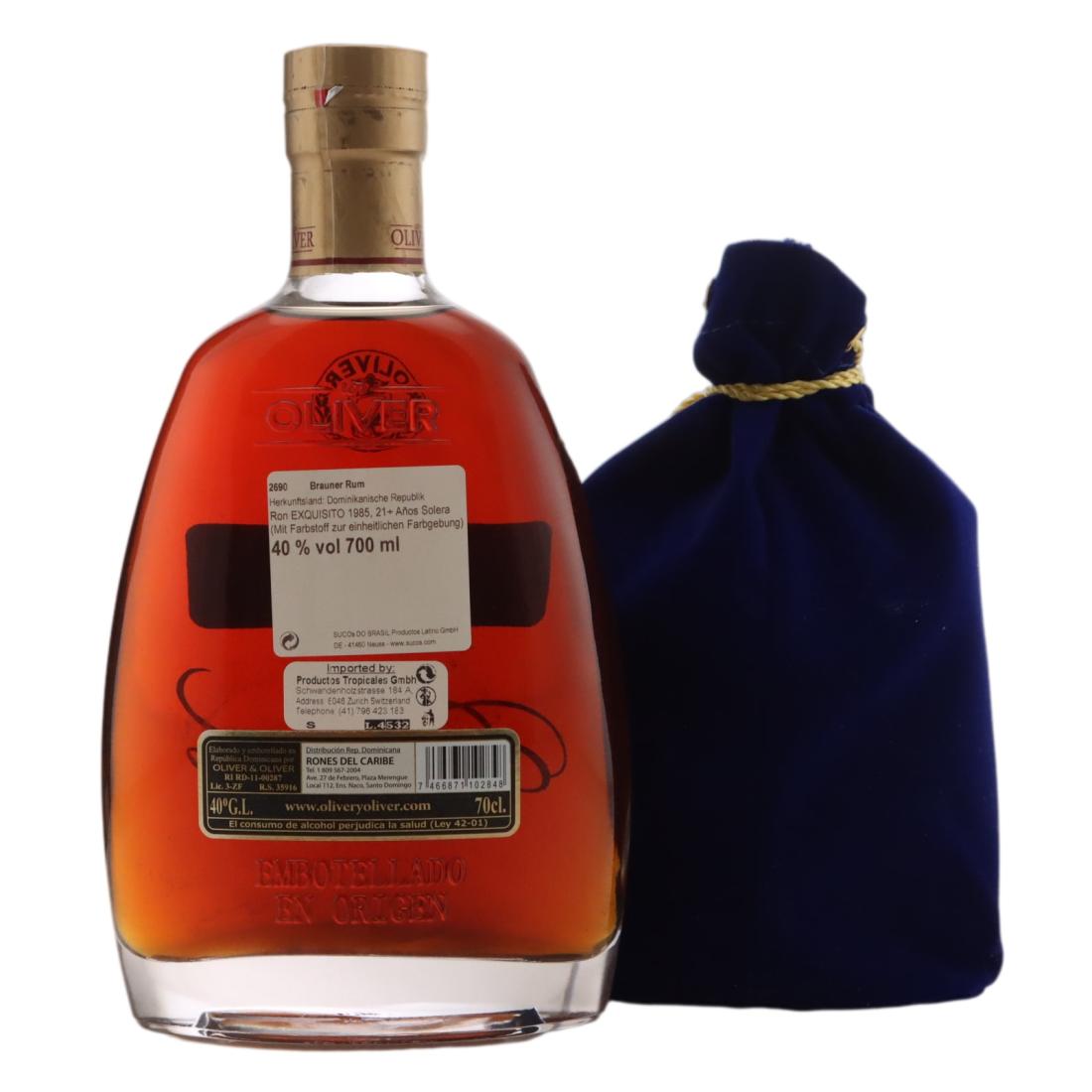 Oliver's Exquisito 1985 Solera Rum