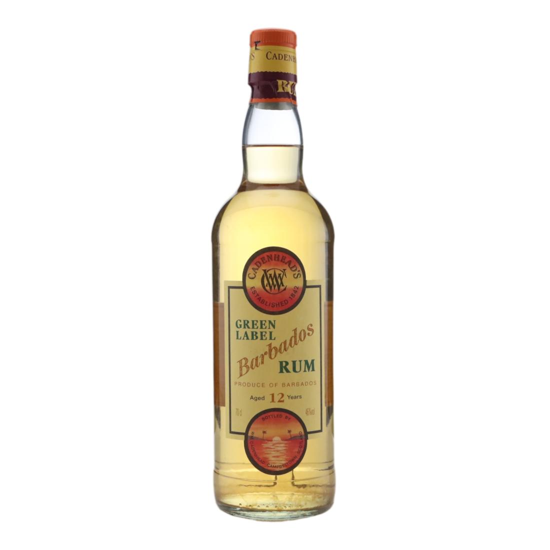 Cadenhead's Green Label 12 Year Old Barbados Rum